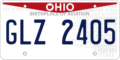 OH license plate GLZ2405