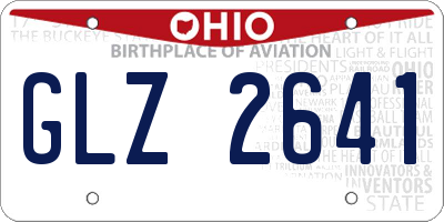 OH license plate GLZ2641