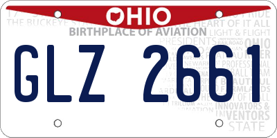 OH license plate GLZ2661