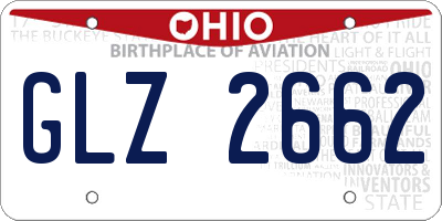 OH license plate GLZ2662