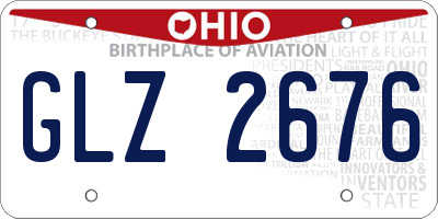 OH license plate GLZ2676