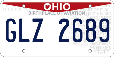 OH license plate GLZ2689
