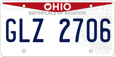 OH license plate GLZ2706