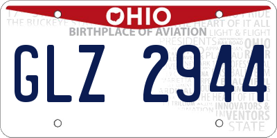 OH license plate GLZ2944