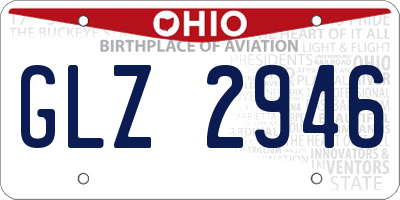 OH license plate GLZ2946