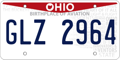 OH license plate GLZ2964