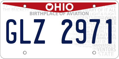 OH license plate GLZ2971
