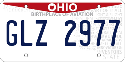 OH license plate GLZ2977