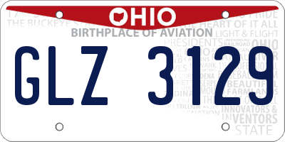 OH license plate GLZ3129
