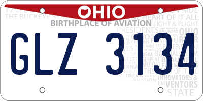 OH license plate GLZ3134