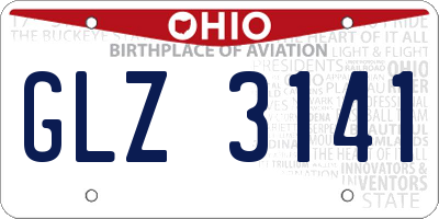OH license plate GLZ3141