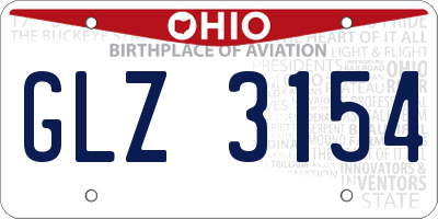 OH license plate GLZ3154