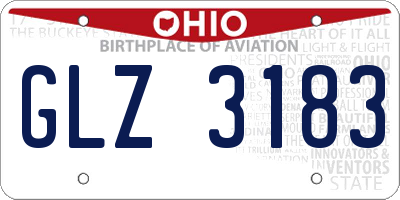 OH license plate GLZ3183