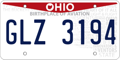 OH license plate GLZ3194
