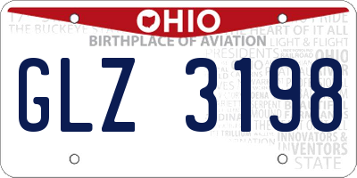 OH license plate GLZ3198