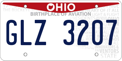 OH license plate GLZ3207