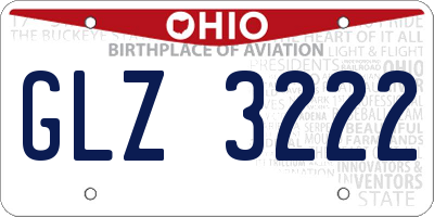 OH license plate GLZ3222