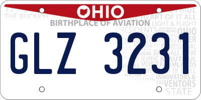 OH license plate GLZ3231