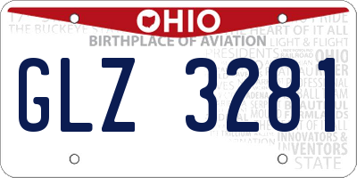 OH license plate GLZ3281