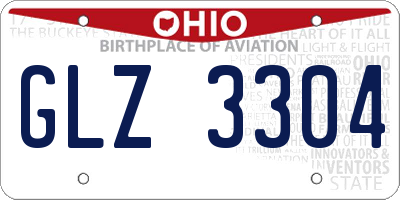 OH license plate GLZ3304