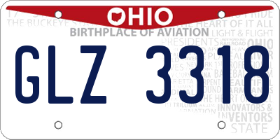 OH license plate GLZ3318