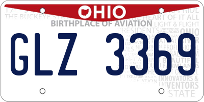 OH license plate GLZ3369
