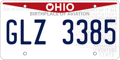 OH license plate GLZ3385
