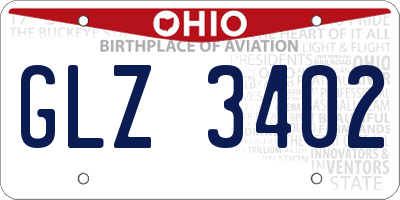 OH license plate GLZ3402