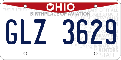 OH license plate GLZ3629