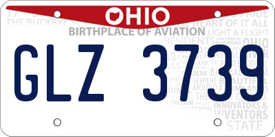 OH license plate GLZ3739