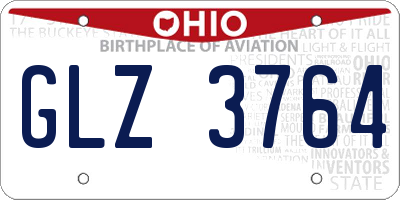 OH license plate GLZ3764