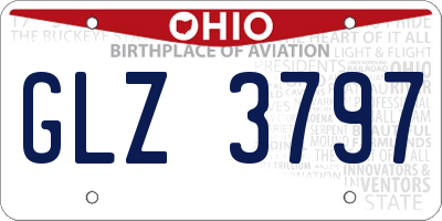 OH license plate GLZ3797