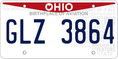 OH license plate GLZ3864