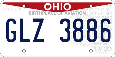 OH license plate GLZ3886