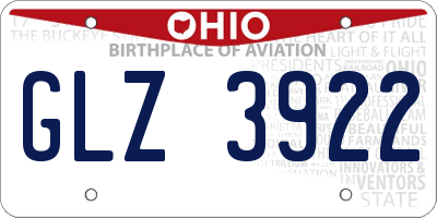 OH license plate GLZ3922