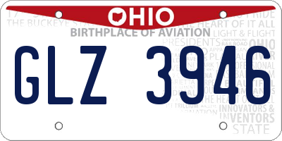 OH license plate GLZ3946