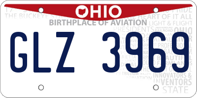OH license plate GLZ3969