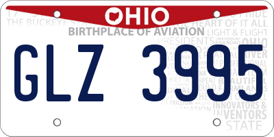 OH license plate GLZ3995
