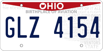OH license plate GLZ4154