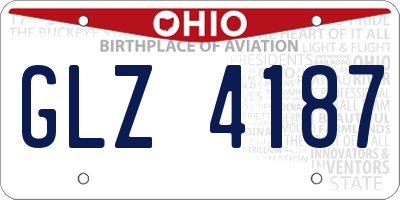 OH license plate GLZ4187