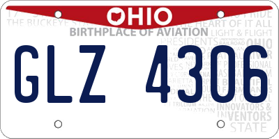 OH license plate GLZ4306