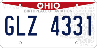 OH license plate GLZ4331