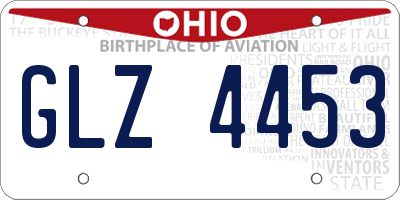 OH license plate GLZ4453
