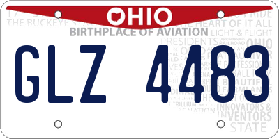 OH license plate GLZ4483