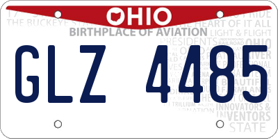 OH license plate GLZ4485