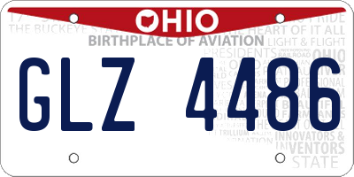OH license plate GLZ4486