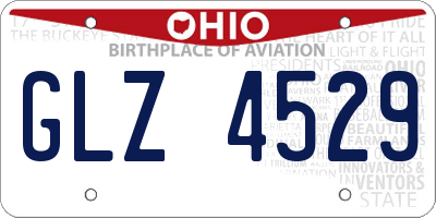OH license plate GLZ4529