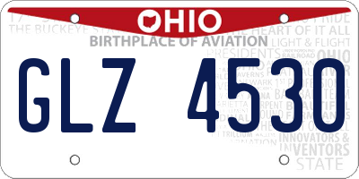 OH license plate GLZ4530