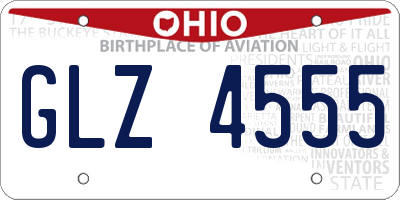 OH license plate GLZ4555