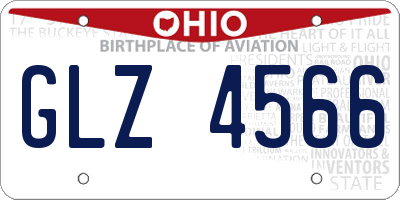 OH license plate GLZ4566